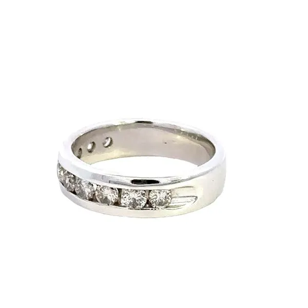 Estate 14KW 1CTW Channel Set Wedding Band Image 4 Kiefer Jewelers Lutz, FL