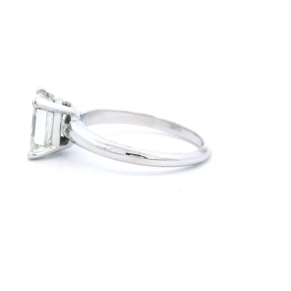 Estate 1.52 ct J, VVS1 Emerald Cut 14KW Image 4 Kiefer Jewelers Lutz, FL
