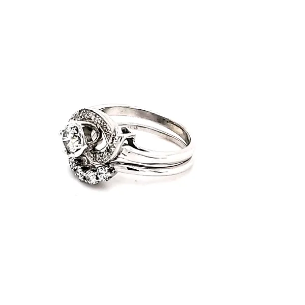 Estate 14KW Bridal Set Image 3 Kiefer Jewelers Lutz, FL
