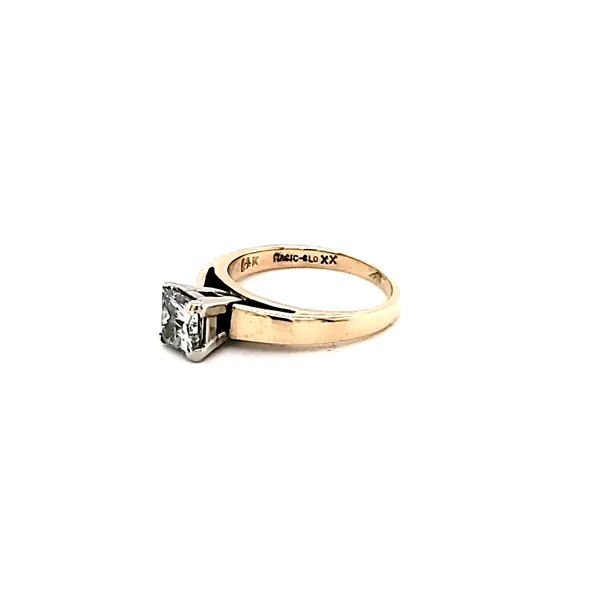 Estate 14K 1.11 ct Princess Solitaire Image 3 Kiefer Jewelers Lutz, FL