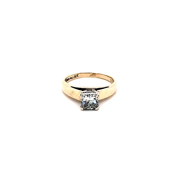 Estate 14K 1.11 ct Princess Solitaire Kiefer Jewelers Lutz, FL