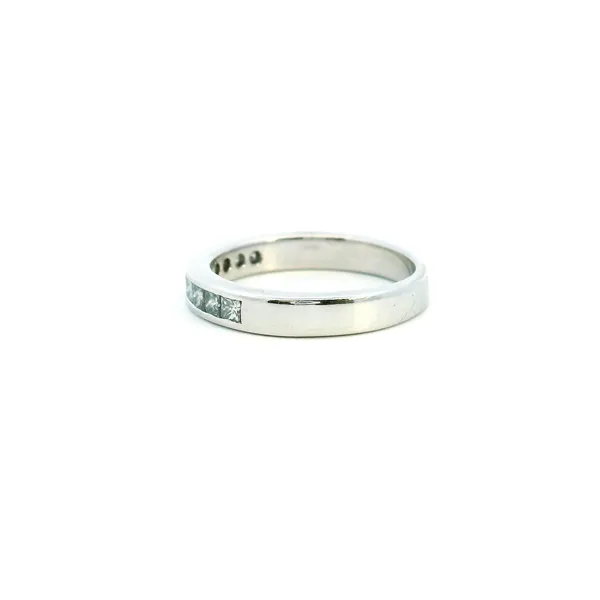 Estate 14KW 0.55CTW Princess Cut Diamond Channel Set Wedding Band Image 4 Kiefer Jewelers Lutz, FL
