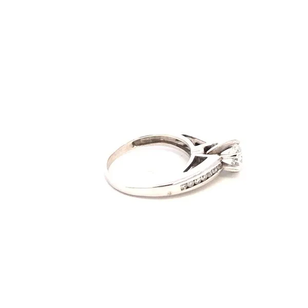 Estate 14KW 0.50CT Oval Diamond Engagement Ring Image 3 Kiefer Jewelers Lutz, FL