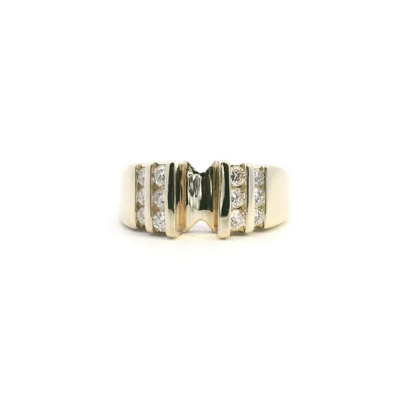Estate 14KY Diamond Channel Set Semi-Mount Kiefer Jewelers Lutz, FL