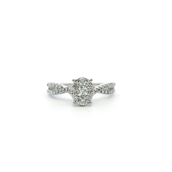 Estate 10KW Diamond Oval Cluster Engagement Ring Kiefer Jewelers Lutz, FL