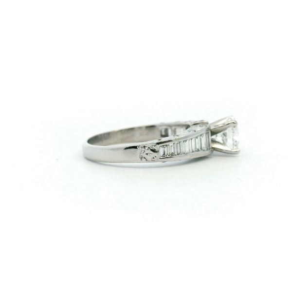 Estate 18KW 1.72CTW Diamond Engagement Ring Image 3 Kiefer Jewelers Lutz, FL