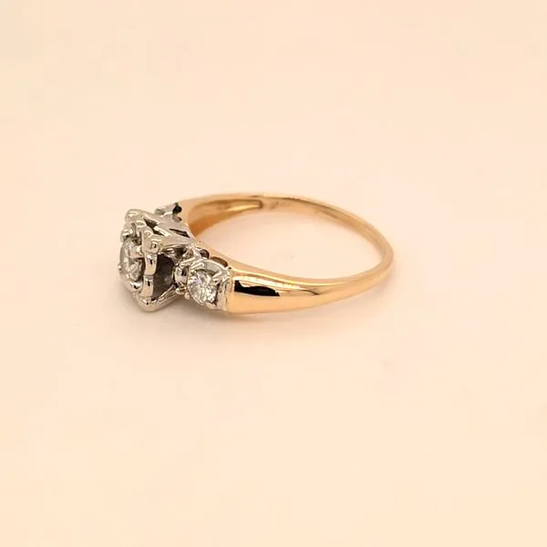 14K .40 ctw Bridal Three Stone Image 3 Kiefer Jewelers Lutz, FL
