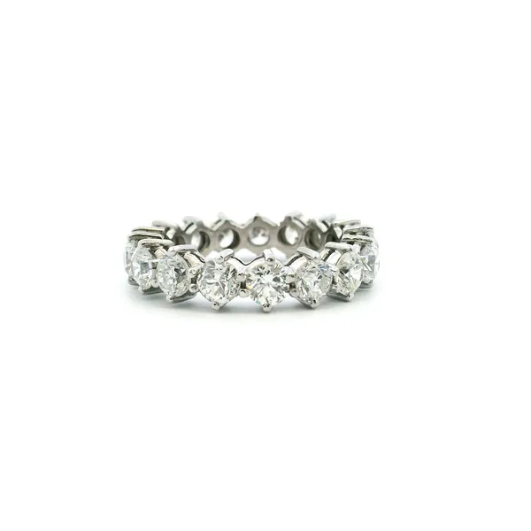 Estate Platinum 2.5CTW Diamond Eternity Band Image 4 Kiefer Jewelers Lutz, FL