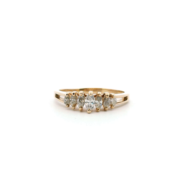 Estate 14KY 0.25CTW Marquise Diamond Band Kiefer Jewelers Lutz, FL