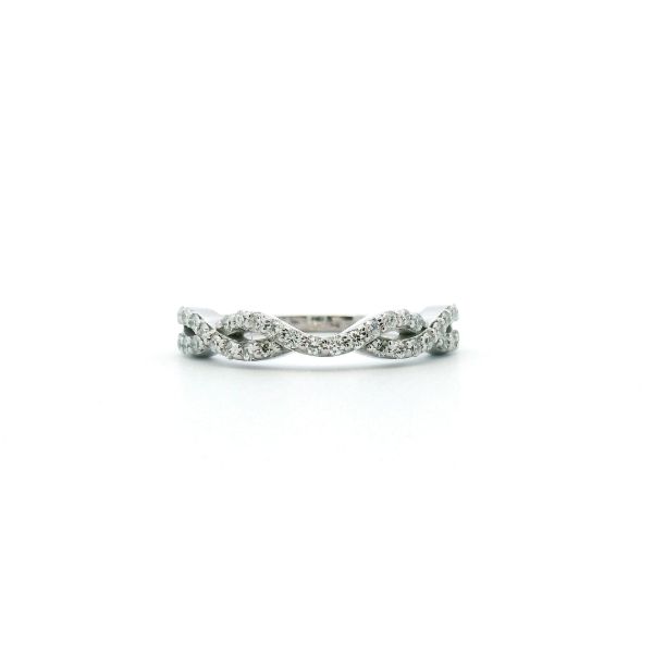 Estate 14KW Diamond Twist Wedding Band Kiefer Jewelers Lutz, FL