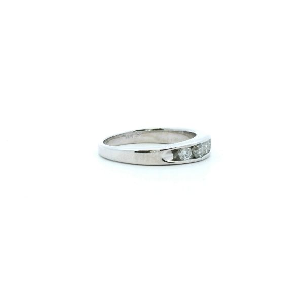 Estate 14KW 0.50CTW Channel Set Diamond Wedding Band Image 3 Kiefer Jewelers Lutz, FL