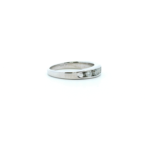 Estate 14KW 0.50CTW Channel Set Diamond Wedding Band Image 3 Kiefer Jewelers Lutz, FL