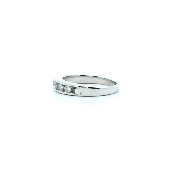 Estate 14KW 0.50CTW Channel Set Diamond Wedding Band Image 4 Kiefer Jewelers Lutz, FL