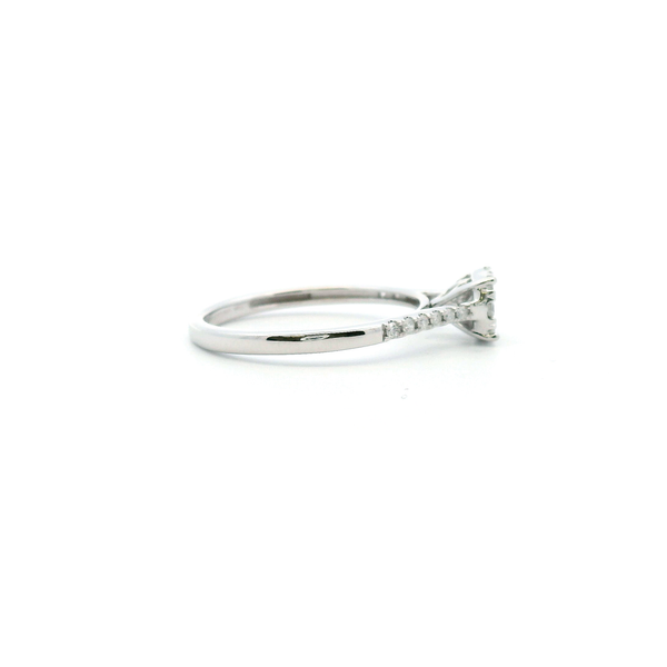 Estate 10KW 0.25CTW Diamond Halo Engagement Ring Image 3 Kiefer Jewelers Lutz, FL