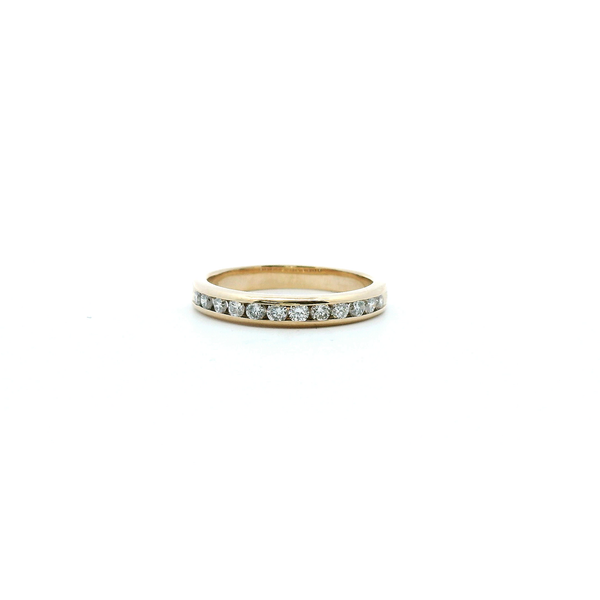 Estate 10KY 0.25CTW Diamond Channel Set Wedding Band Image 2 Kiefer Jewelers Lutz, FL