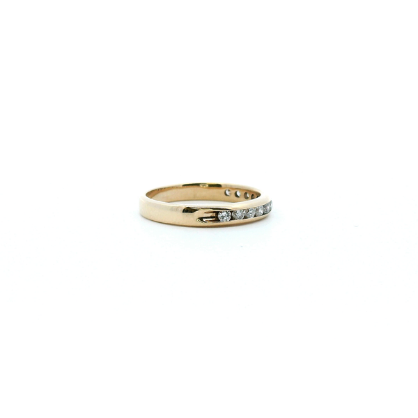 Estate 10KY 0.25CTW Diamond Channel Set Wedding Band Image 3 Kiefer Jewelers Lutz, FL