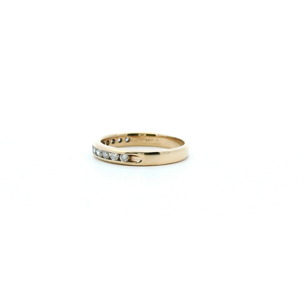 Estate 10KY 0.25CTW Diamond Channel Set Wedding Band Image 4 Kiefer Jewelers Lutz, FL