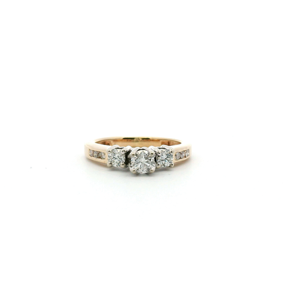 Estate 14KY 0.40CTW Three Stone Diamond Ring Image 2 Kiefer Jewelers Lutz, FL