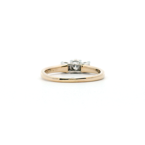 Estate 14KY and Plat 1.0CTW Three Stone Diamond Ring Image 4 Kiefer Jewelers Lutz, FL