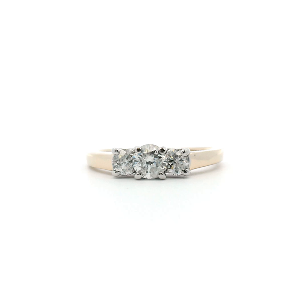 Estate 14KY and Plat 1.0CTW Three Stone Diamond Ring Kiefer Jewelers Lutz, FL