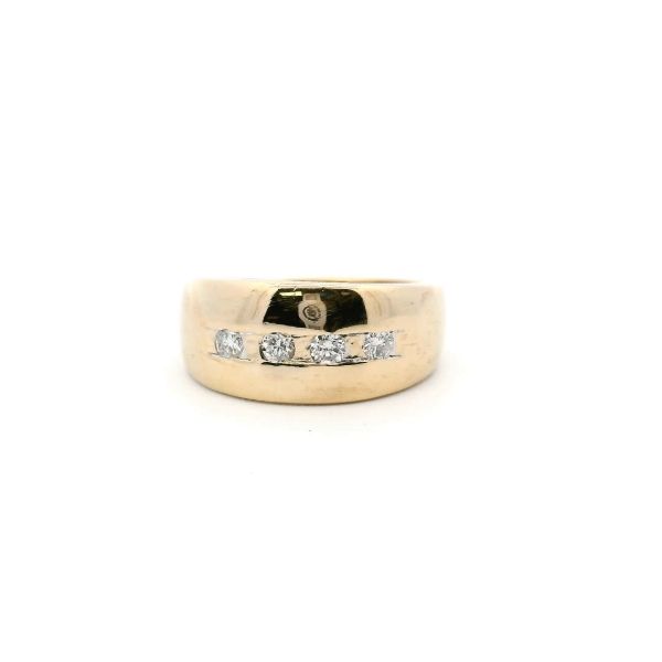Estate 14KY Channel Set Diamond Band Kiefer Jewelers Lutz, FL