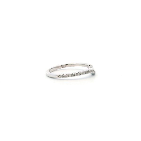 Estate 14KW Diamond Neil Lane Curved Wedding Band Image 3 Kiefer Jewelers Lutz, FL