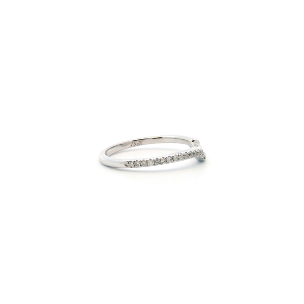 Estate 14KW Diamond Neil Lane Curved Wedding Band Image 3 Kiefer Jewelers Lutz, FL