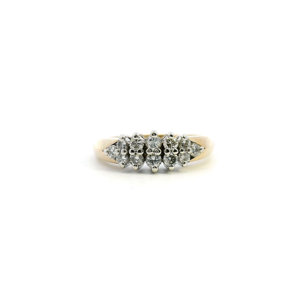 Estate 14KY 0.25CTW Double Row Diamond Band Kiefer Jewelers Lutz, FL
