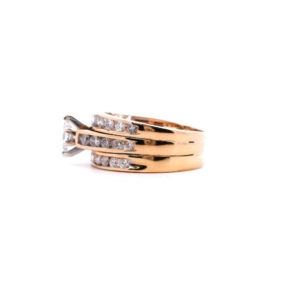 Estate 14KY 1.50CTW Marquise Channel Set Engagement Ring Image 3 Kiefer Jewelers Lutz, FL