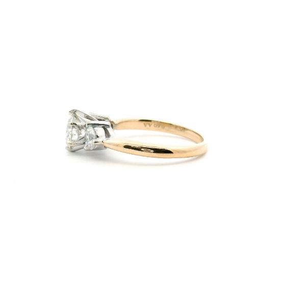 Estate 14KY 1.77CTW Diamond Three Stone Ring Image 3 Kiefer Jewelers Lutz, FL