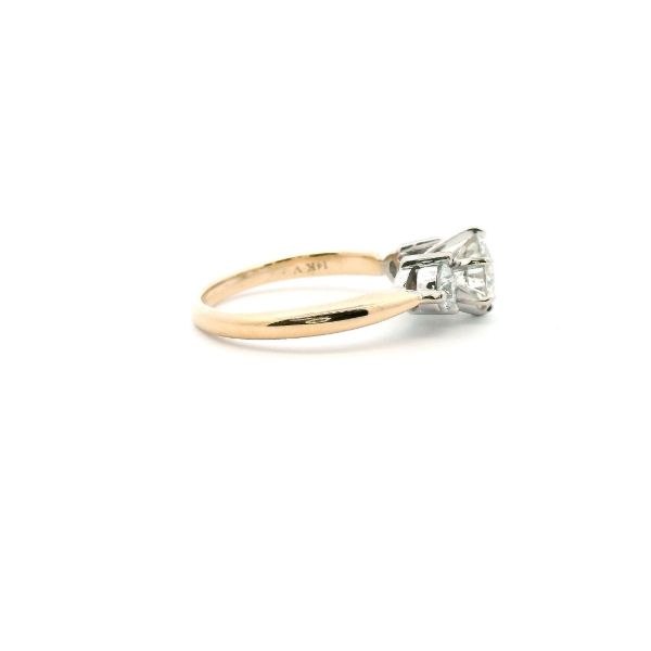 Estate 14KY 1.77CTW Diamond Three Stone Ring Image 4 Kiefer Jewelers Lutz, FL