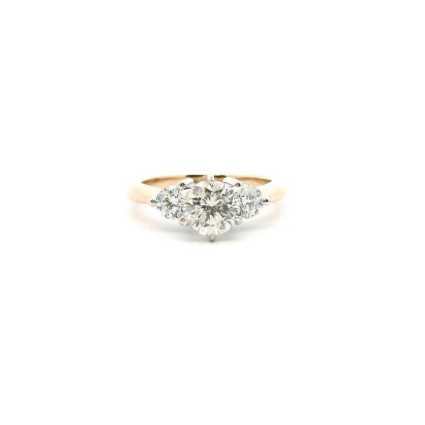 Estate 14KY 1.77CTW Diamond Three Stone Ring Kiefer Jewelers Lutz, FL
