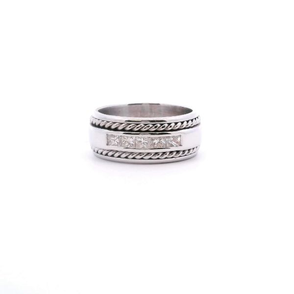 Estate 14KW 0.35CTW Princess Cut Wedding Band Kiefer Jewelers Lutz, FL