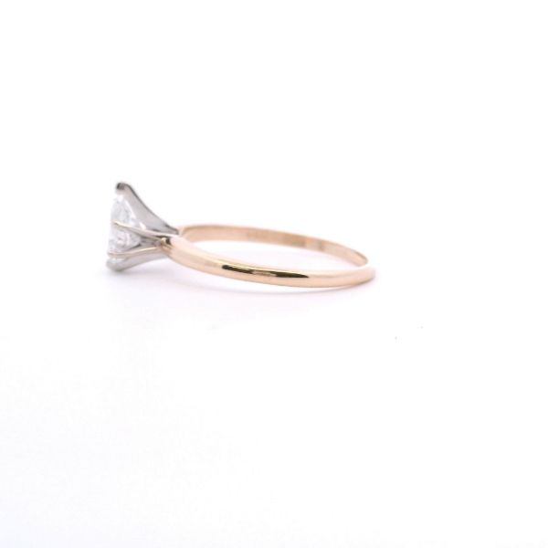 Estate 14KY 0.51CT Pear Shape Diamond Solitaire Ring Image 3 Kiefer Jewelers Lutz, FL