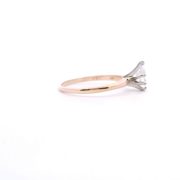 Estate 14KY 0.51CT Pear Shape Diamond Solitaire Ring Image 4 Kiefer Jewelers Lutz, FL