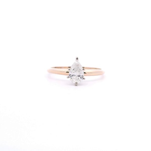 Estate 14KY 0.51CT Pear Shape Diamond Solitaire Ring Kiefer Jewelers Lutz, FL