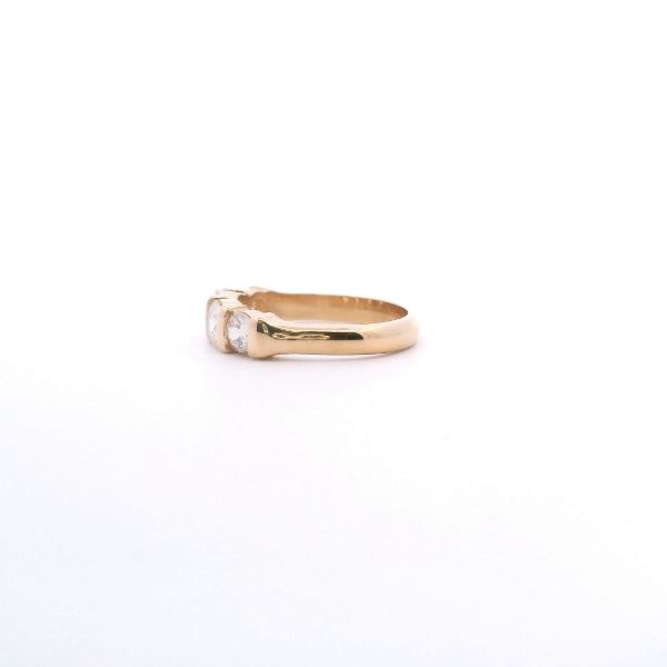 Estate 14KY 1.0CTW Diamond Four Stone Band Image 3 Kiefer Jewelers Lutz, FL