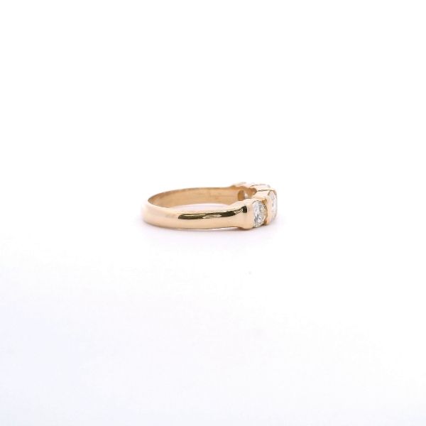 Estate 14KY 1.0CTW Diamond Four Stone Band Image 4 Kiefer Jewelers Lutz, FL