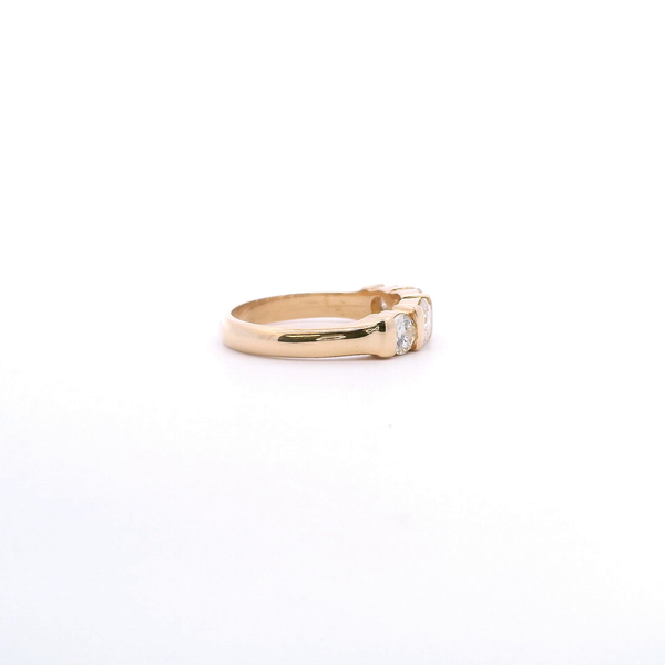 Estate 14KY 1.0CTW Diamond Four Stone Band Image 4 Kiefer Jewelers Lutz, FL