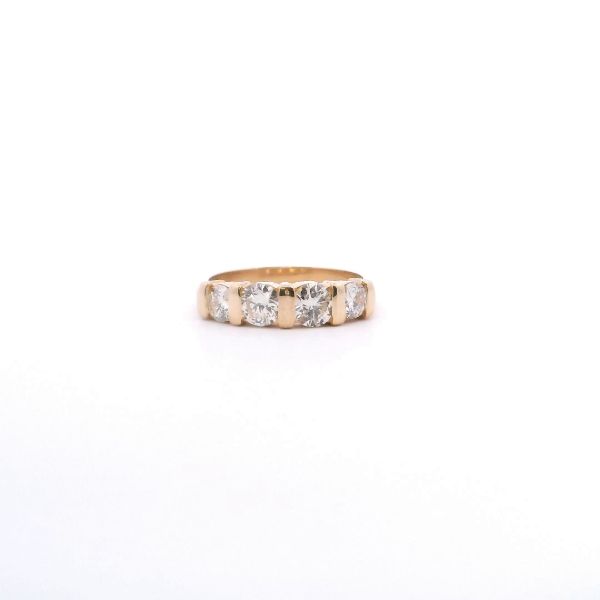 Estate 14KY 1.0CTW Diamond Four Stone Band Kiefer Jewelers Lutz, FL