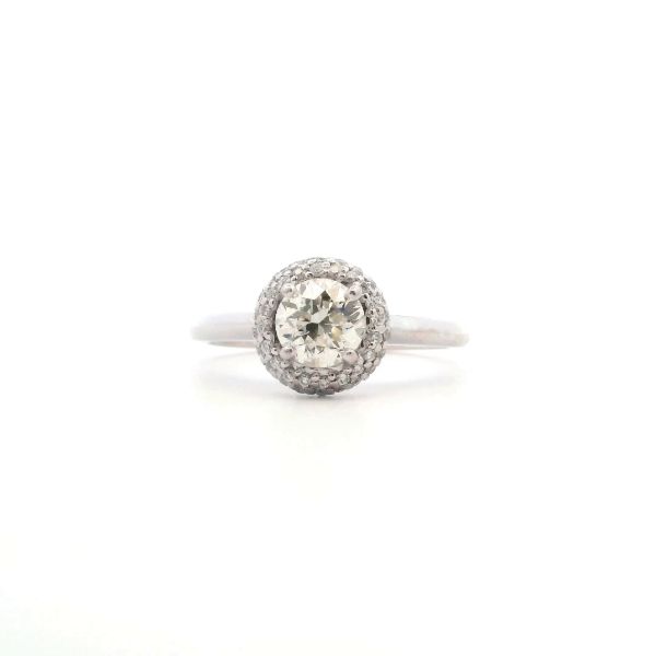 Estate 14KW 1.12CTW Diamond Halo Engagement Ring Kiefer Jewelers Lutz, FL