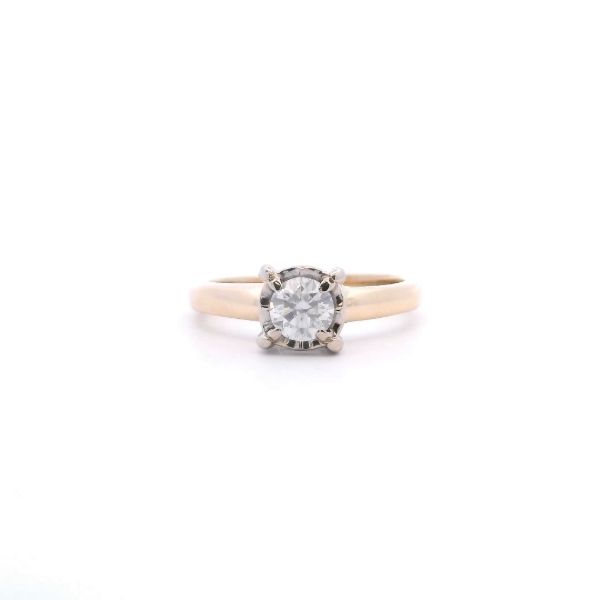 Estate 14KY 0.45CTW Illusion Set Solitaire Engagement Ring Kiefer Jewelers Lutz, FL