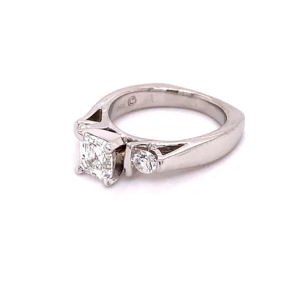 Estate Asscher Cut Engagement Ring Image 2 Kiefer Jewelers Lutz, FL