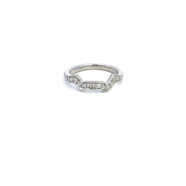 Estate Platinum Diamond Curved Band Kiefer Jewelers Lutz, FL