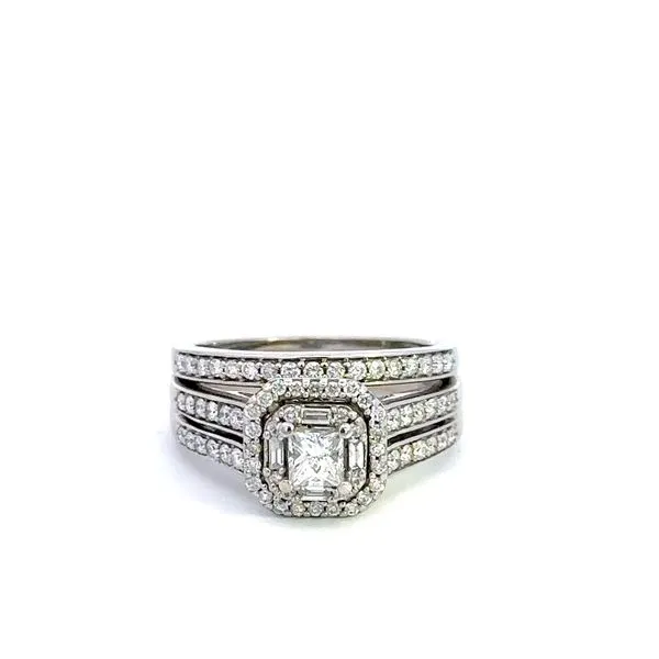 Estate 10K Princess Cut Wedding Set Kiefer Jewelers Lutz, FL