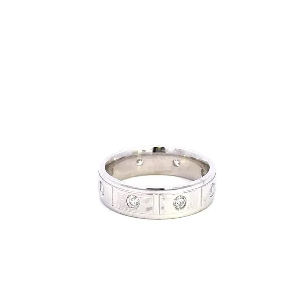 Estate Men's Diamond Wedding Band Image 3 Kiefer Jewelers Lutz, FL