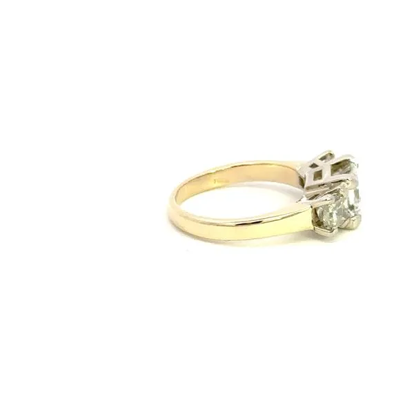 Estate 1.95CTW Princess 3 Stone Ring Image 3 Kiefer Jewelers Lutz, FL