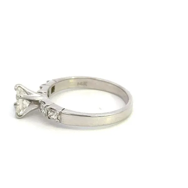 Estate 14KW 1.10ctw Diamond Engagement Ring Image 2 Kiefer Jewelers Lutz, FL