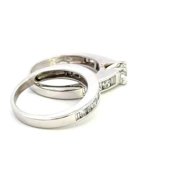 Estate 1.43CTW Diamond Wedding Set Image 3 Kiefer Jewelers Lutz, FL