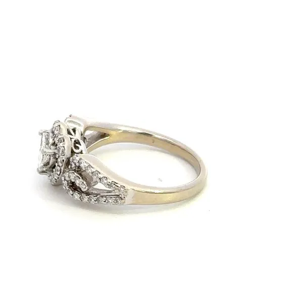 Estate .60ctw Heart Diamond Cluster Ring Image 3 Kiefer Jewelers Lutz, FL